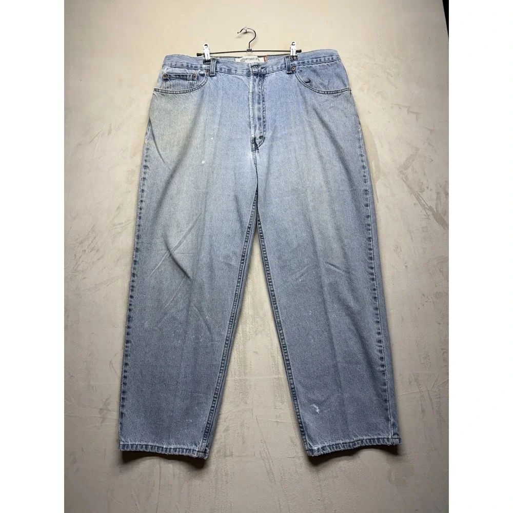 VTG Levis 560 Jeans Mens 40x30 Blue Light Wash Denim Loose Tapered Made USA 90s